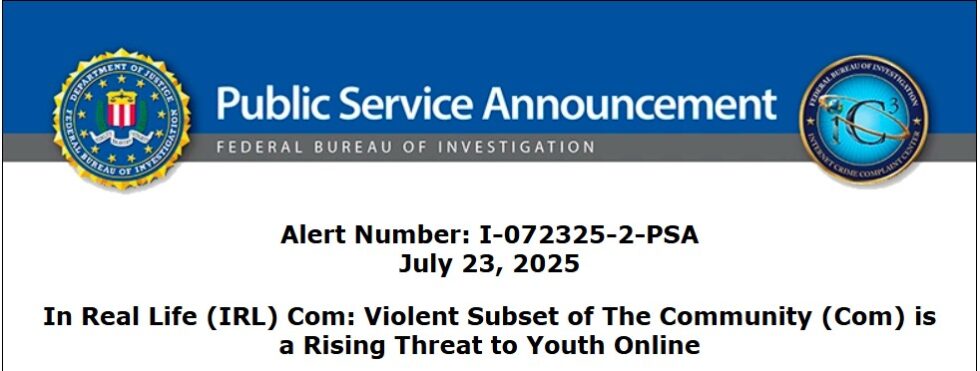 IRL Com recruits teens for real-life stabbings, shootings, FBI warns