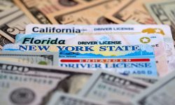 images of driver's licenses and cash